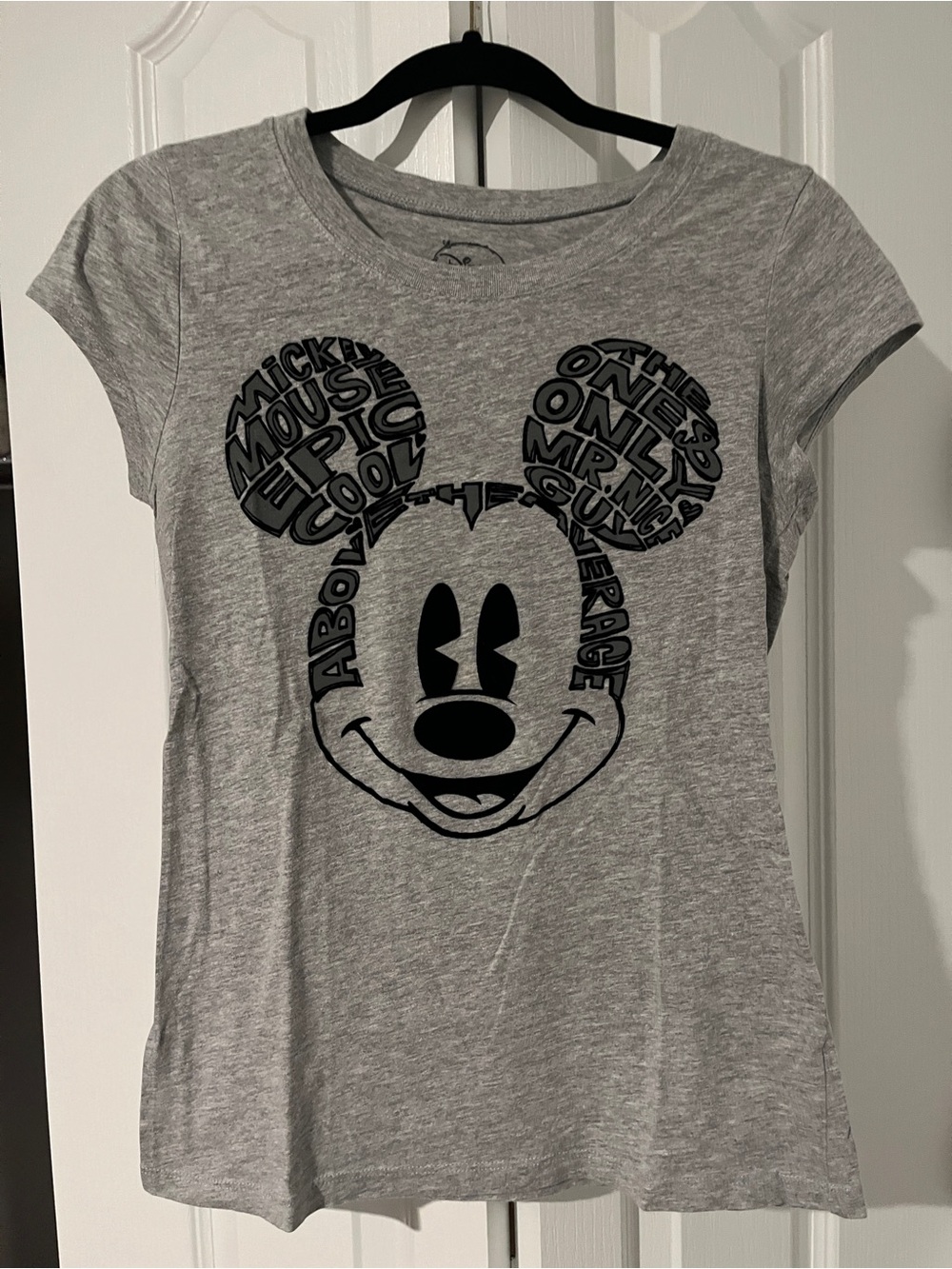 Disney Mickey Mouse Gray Tee for Juniors